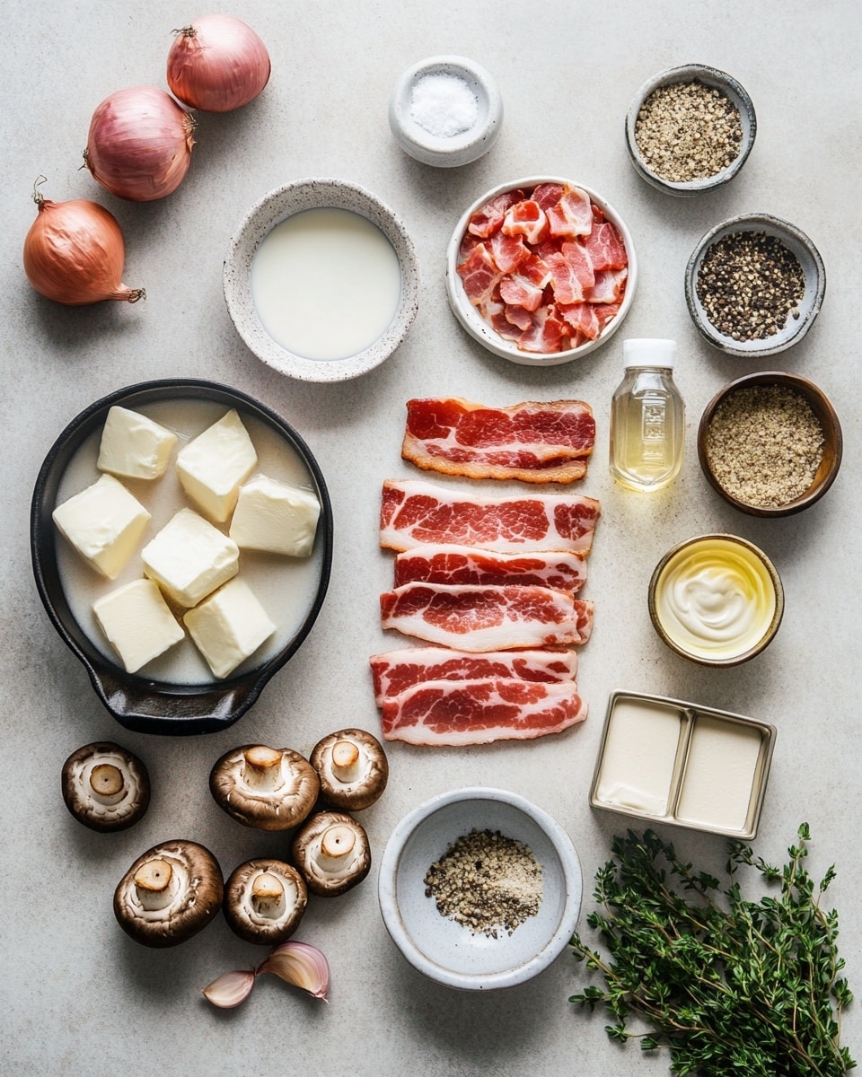A close-up of a black pan filled with creamy orange sauce mixed with small light brown chunks of meat, topped with scattered fresh green parsley leaves. A dark wooden spoon is dipped into the sauce, lifting some of the chunky mixture. The background shows a soft, white marbled surface with some blurred green herbs and light-colored objects. The sauce looks smooth and thick, with tiny black pepper specks scattered across. photo taken with an iphone --ar 4:5 --v 7