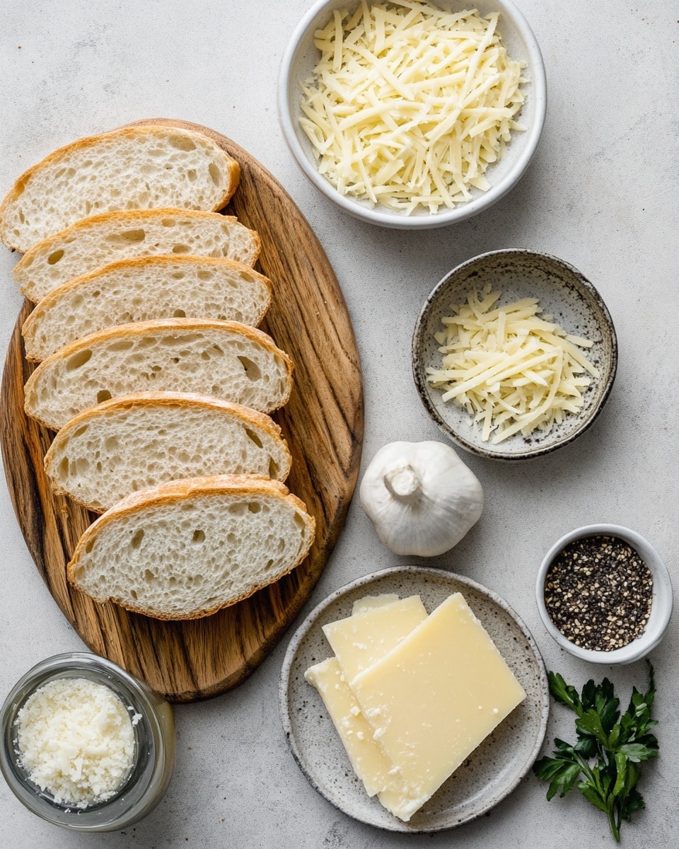 A close-up of two pieces of grilled cheese sandwich stacked on a white plate, showing three layers: the top and bottom layers are golden brown toasted bread with a crisp, slightly rough texture, and the middle layer is melted cheese in a light yellow color, oozing out at the edges with a smooth and creamy texture. The background is softly blurred with a white marbled surface beneath the plate. Photo taken with an iphone --ar 4:5 --v 7