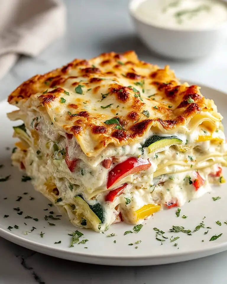 Loaded Veggie White Lasagna Recipe
