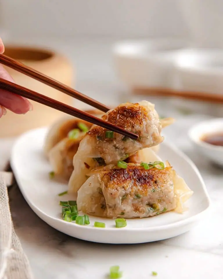 Rice Paper Dumplings with Crispy Pan-Fry and Dipping Sauce Recipe