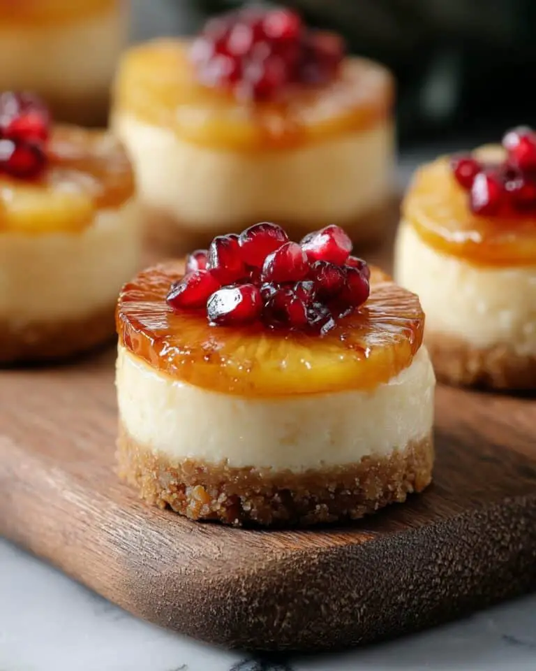 Miniature Pineapple Upside-Down Cheesecakes Recipe