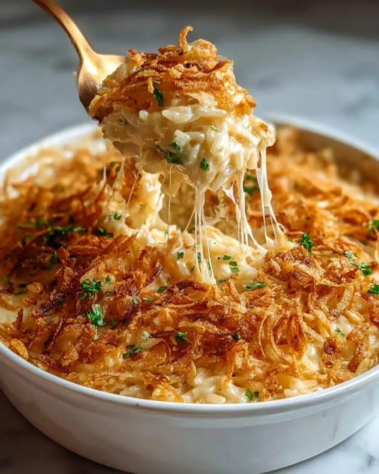 Comforting French Onion Chicken Rice Bake Recipe