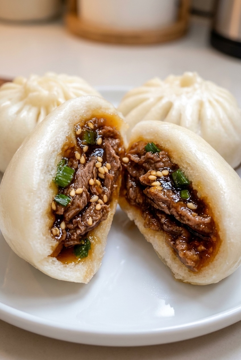 Tender Beef Bao Buns: A Steamed Asian Delight Recipe