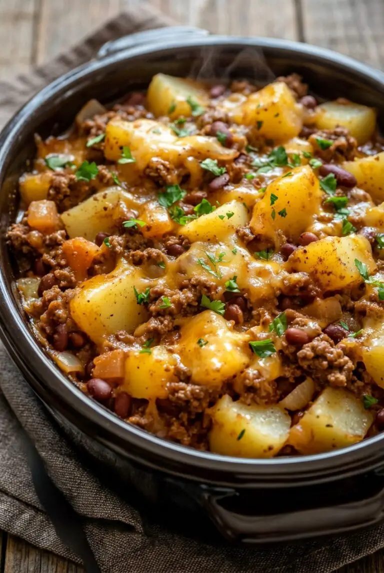 Slow Cooker Cowboy Casserole Recipe