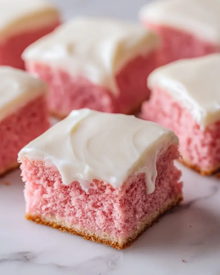 Strawberry Cake Mix Brownies with Strawberry Glaze Recipe