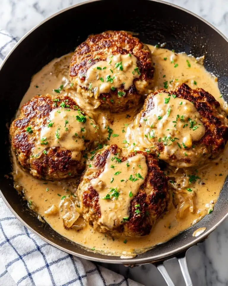 Amish Hamburger Steak Bake Recipe