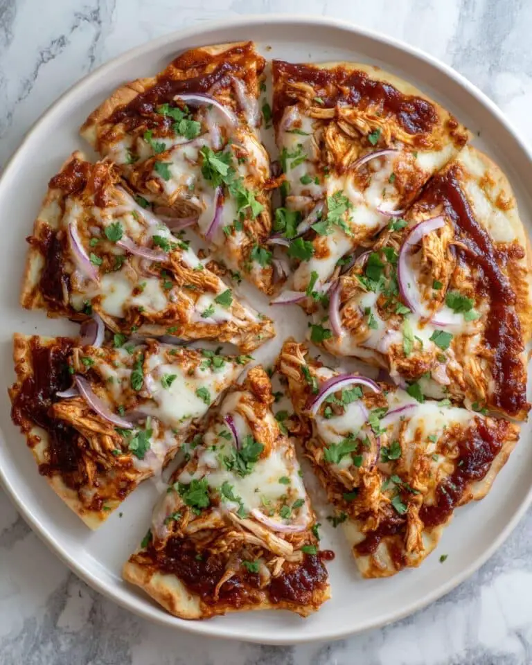 Easy BBQ Chicken Flatbread Recipe