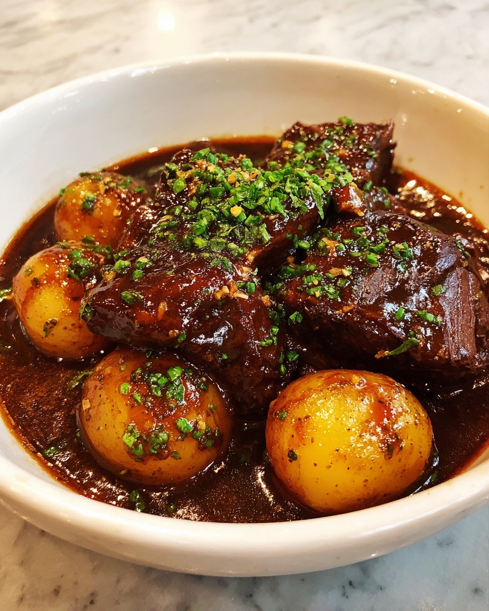 Slow Cooker Garlic Butter Beef with Potatoes Recipe