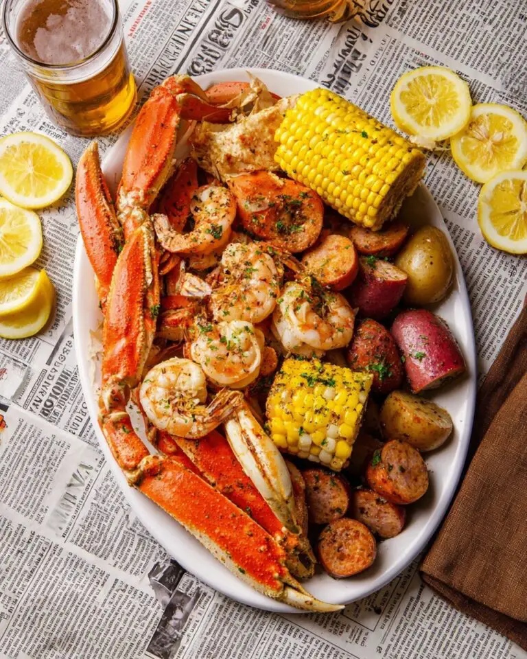 Cajun Seafood Boil with Garlic Butter Sauce Recipe