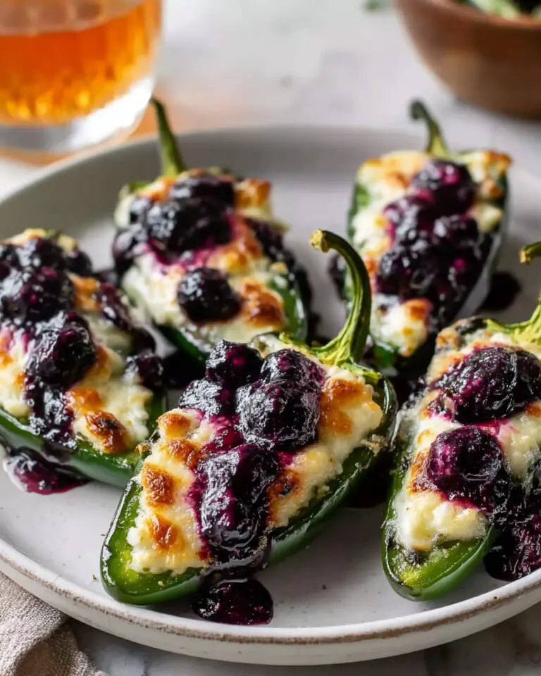 Blueberry Brie Jalapeño Poppers Recipe