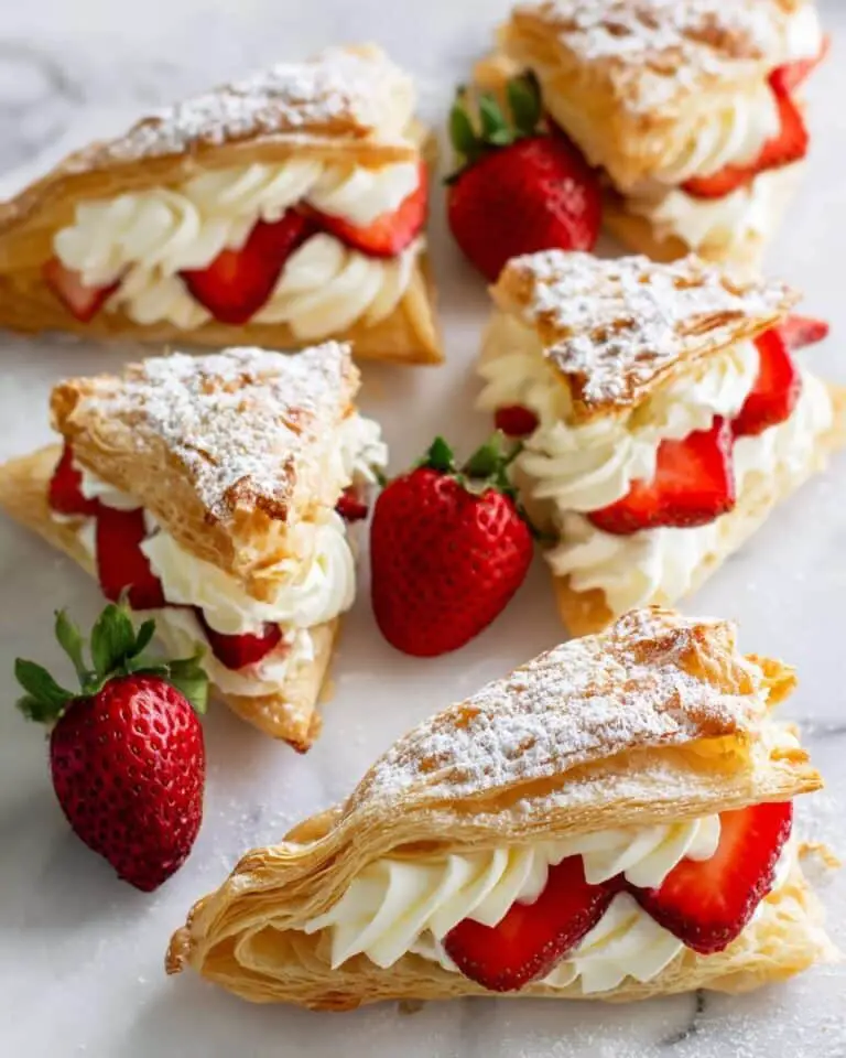 Strawberries and Cream Puff Pastries Recipe