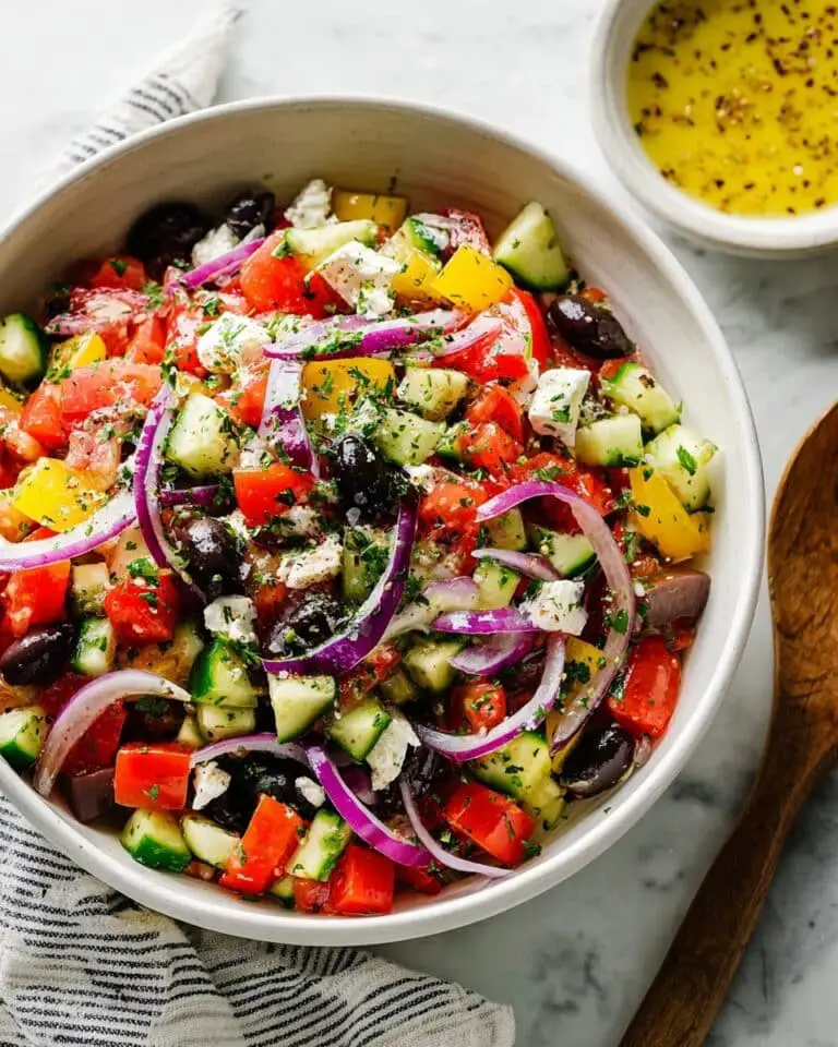 Mediterranean Salad with Zesty Vinaigrette Recipe