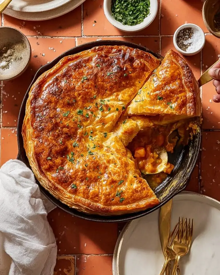 Butter Chicken Pie with Puff Pastry Recipe