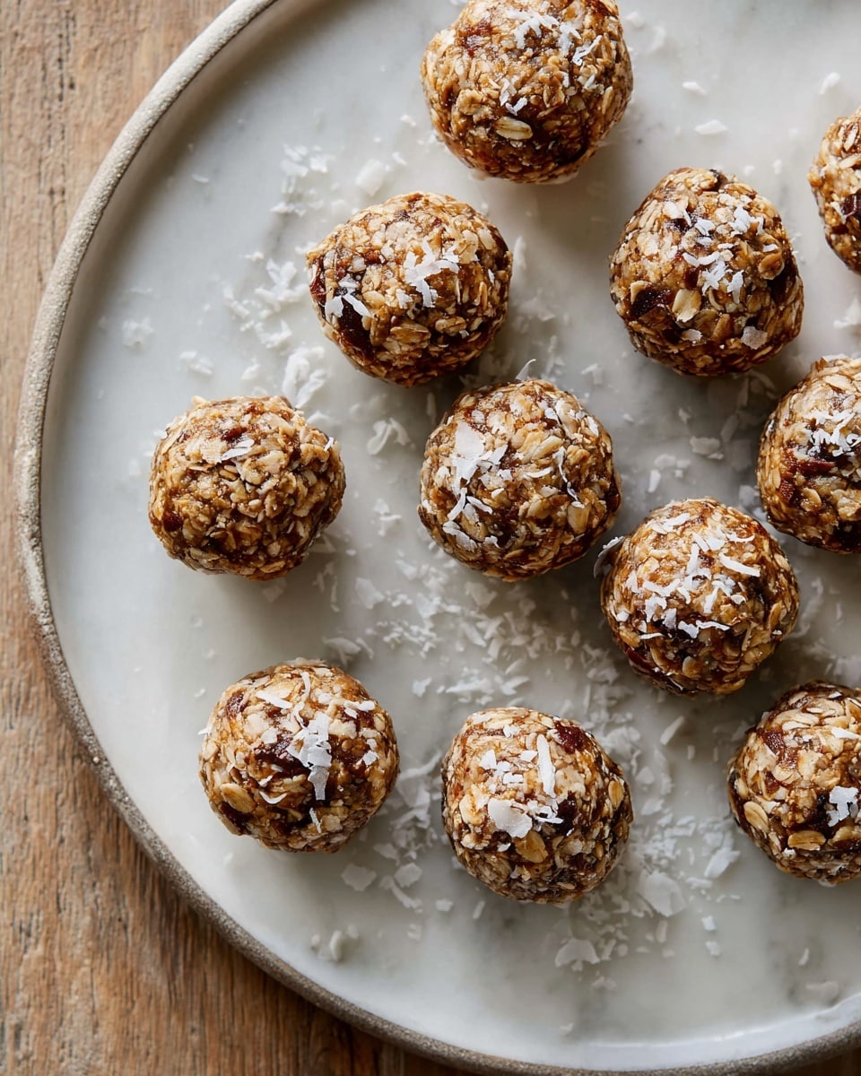 No-Bake Energy Balls with Oats, Coconut, and Chocolate Chips Recipe