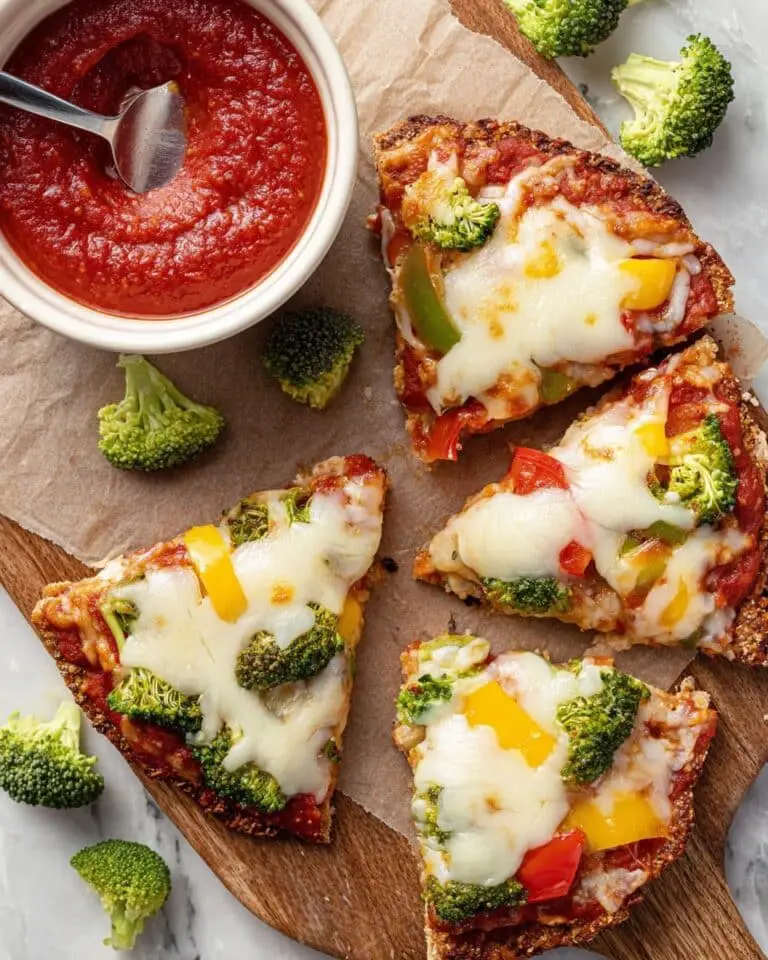 Chicken Crust Pizza with Veggies Recipe