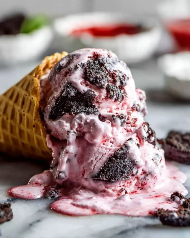 Black Raspberry Oreo Ice Cream Recipe