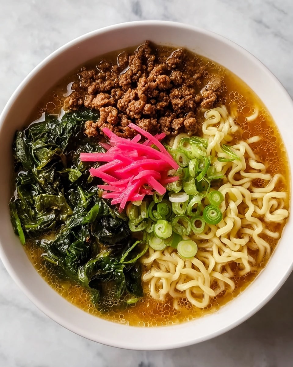 Quick Japanese Curry Ramen with Spicy Pork Recipe