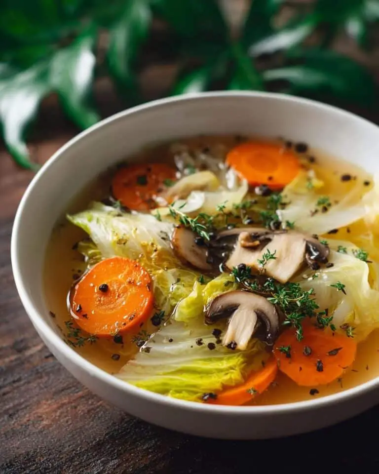 Hearty Cabbage Mushroom Soup Recipe
