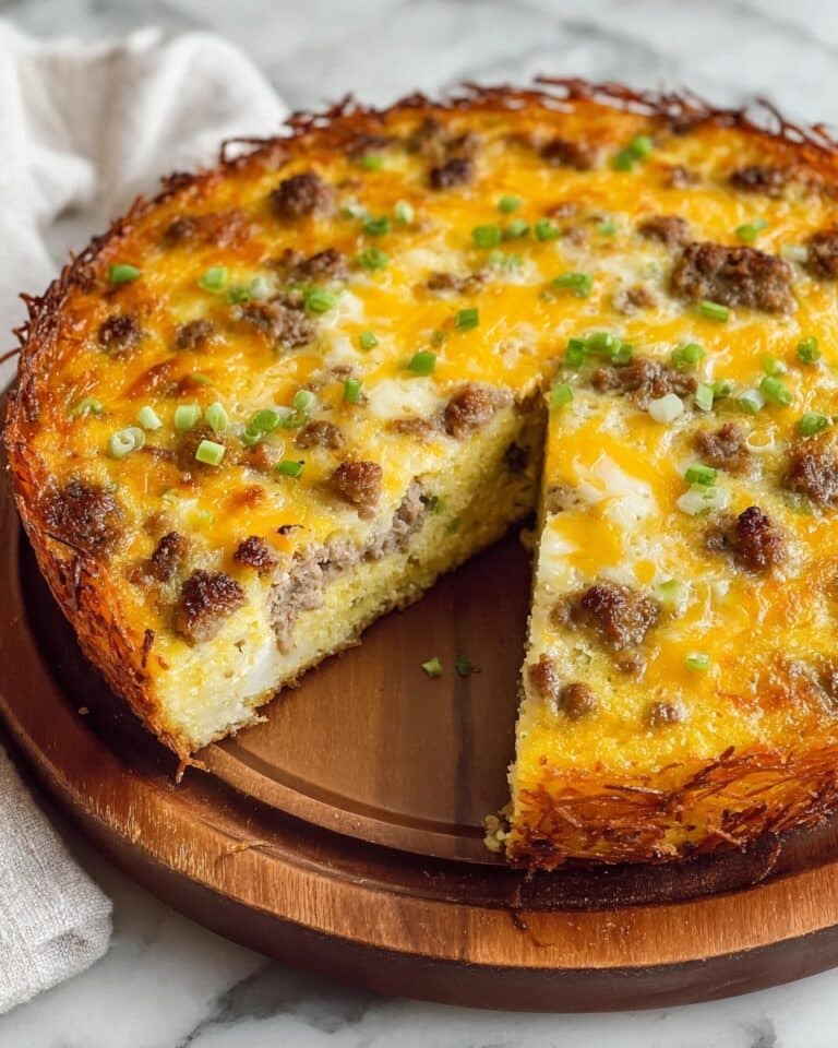Hash Brown Crust Sausage Quiche Recipe