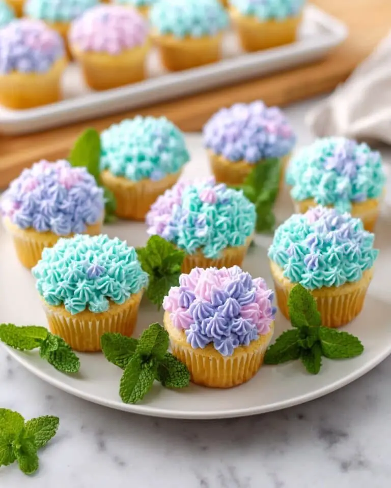 Hydrangea Cupcakes Recipe