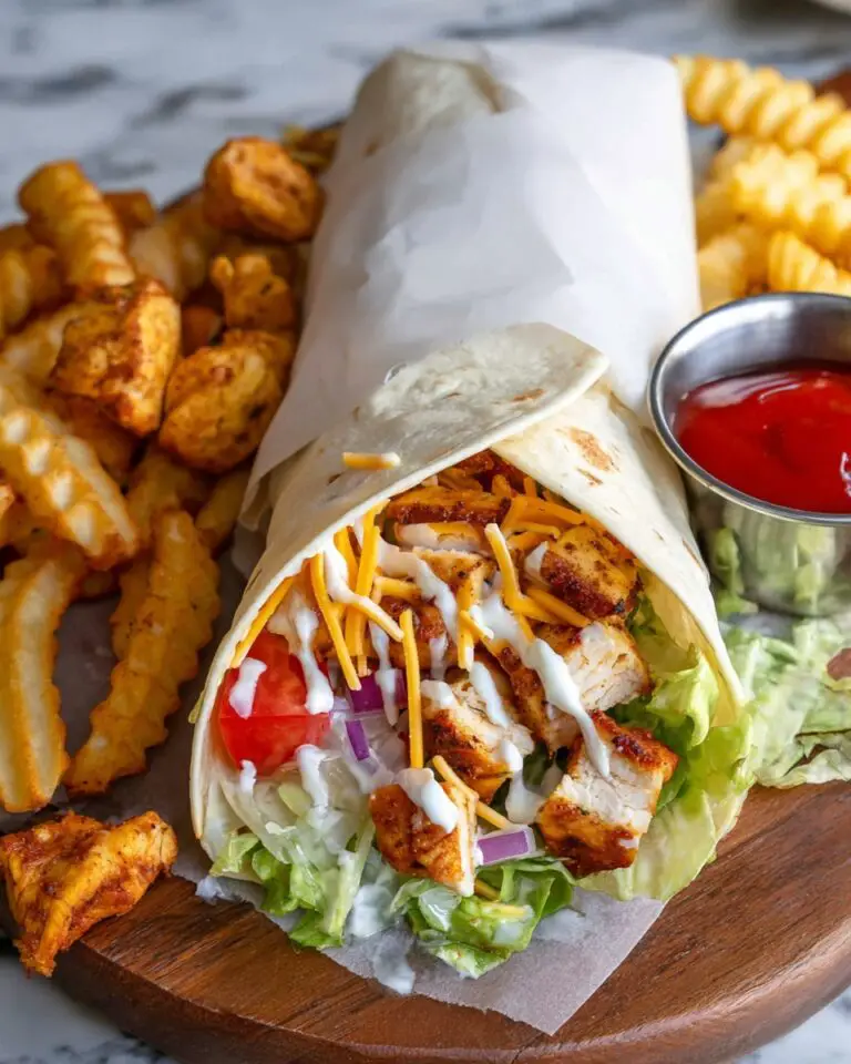 Chipotle Chicken Wraps with Lime Yogurt Sauce Recipe