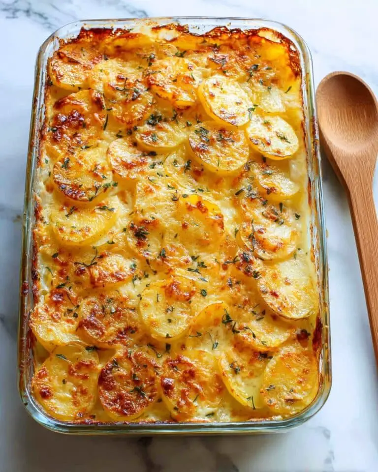 Scalloped Potatoes with Cheddar and Thyme Recipe