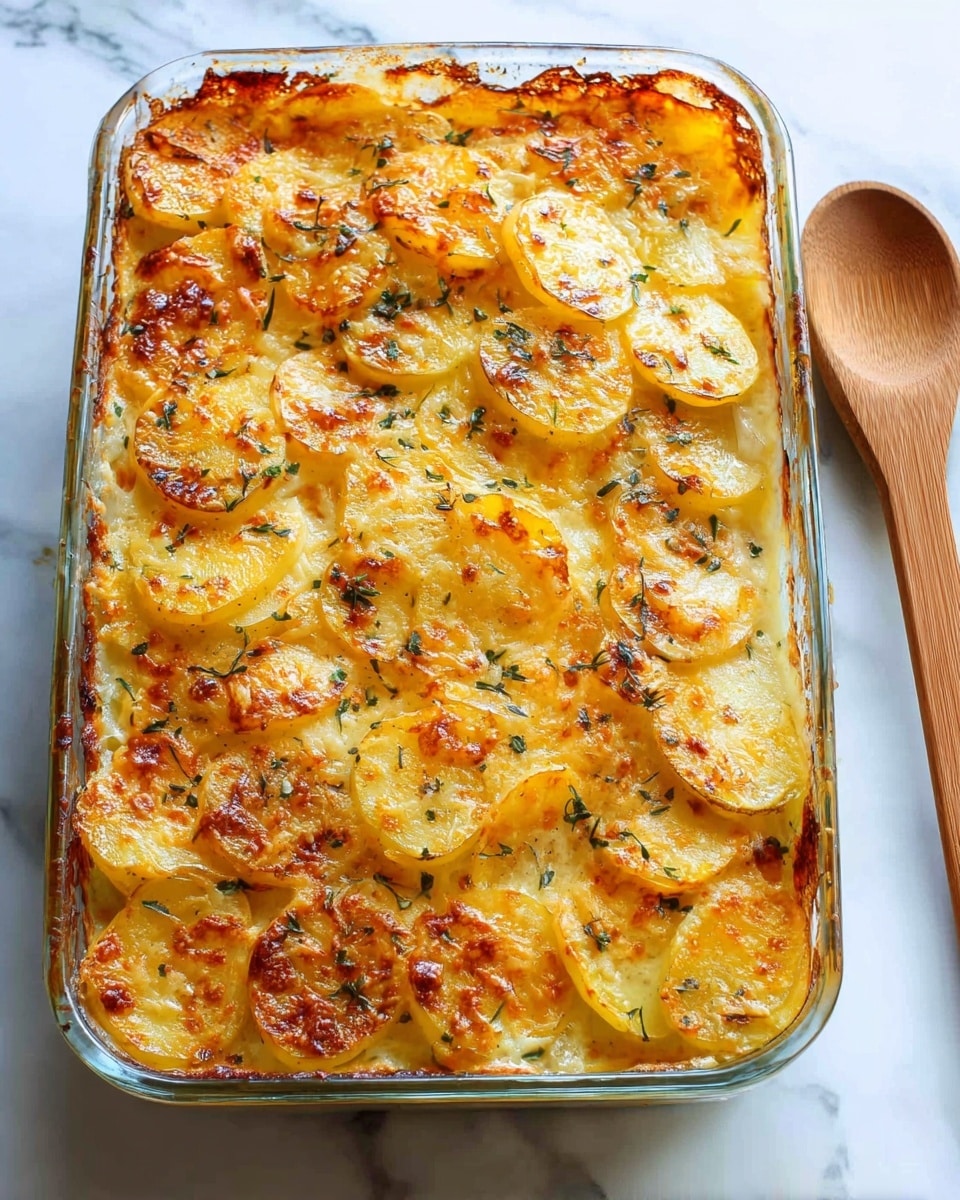 Scalloped Potatoes with Cheddar and Thyme Recipe