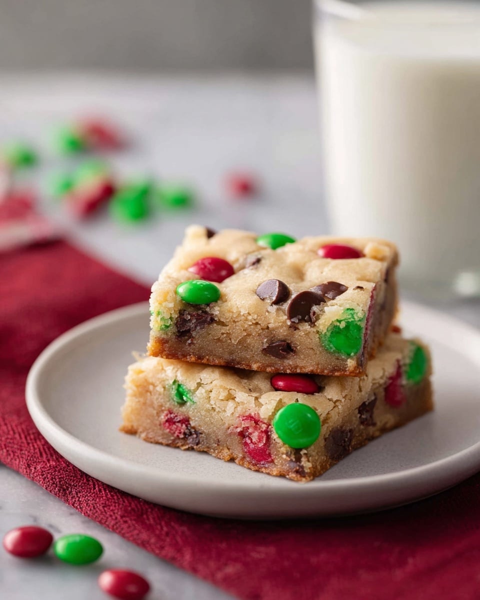 M&M Cookie Bars Recipe