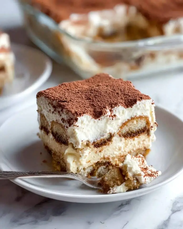 Classic Tiramisu with Coffee, Mascarpone, and Cocoa Powder Recipe