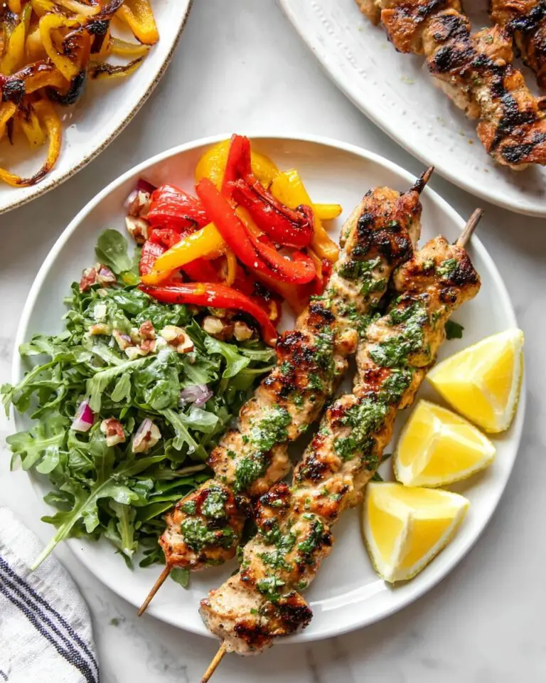Zesty Lemon Pepper Chicken Skewers Recipe