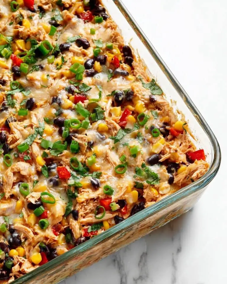 Easy Chicken Burrito Casserole Recipe