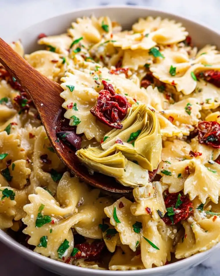 Pasta Salad with Sun-Dried Tomatoes and Artichokes Recipe