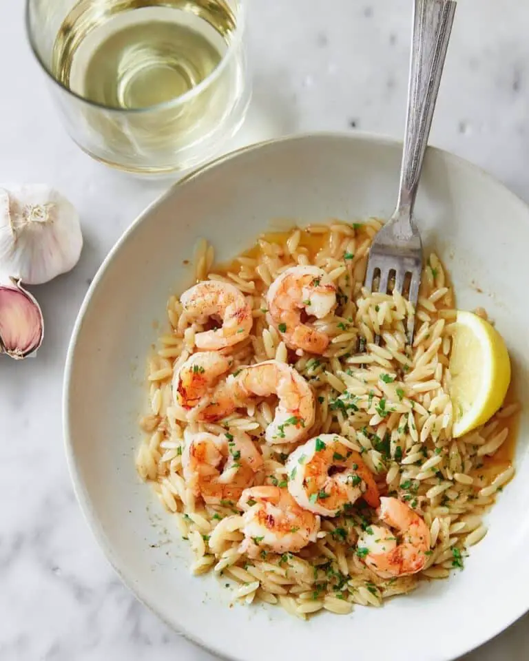 Lemon Garlic Shrimp with Orzo Recipe