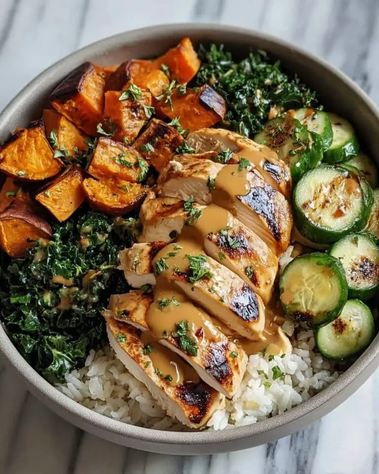Easy Maple Dijon Chicken Bowl with Roasted Sweet Potatoes Recipe