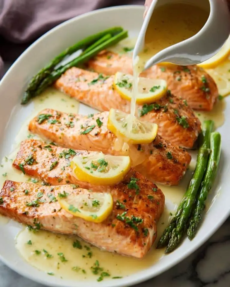 Salmon with Lemon Cream Sauce Recipe