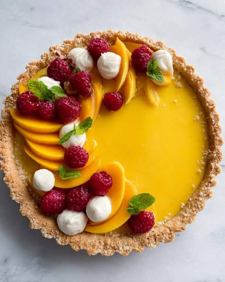 Mango Curd Tart with Toasted Coconut Crust Recipe