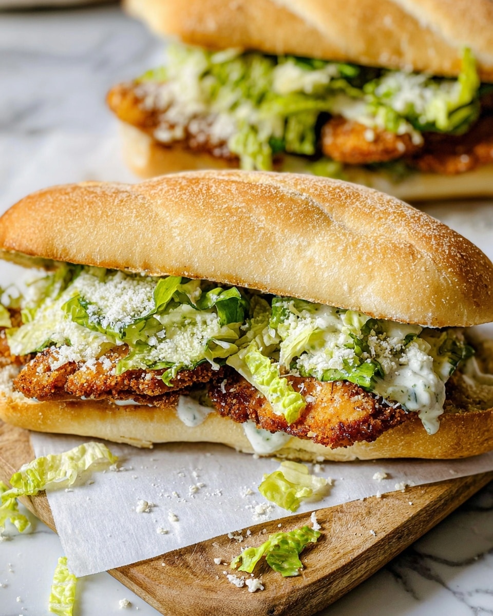 Chicken Caesar Sandwiches Recipe