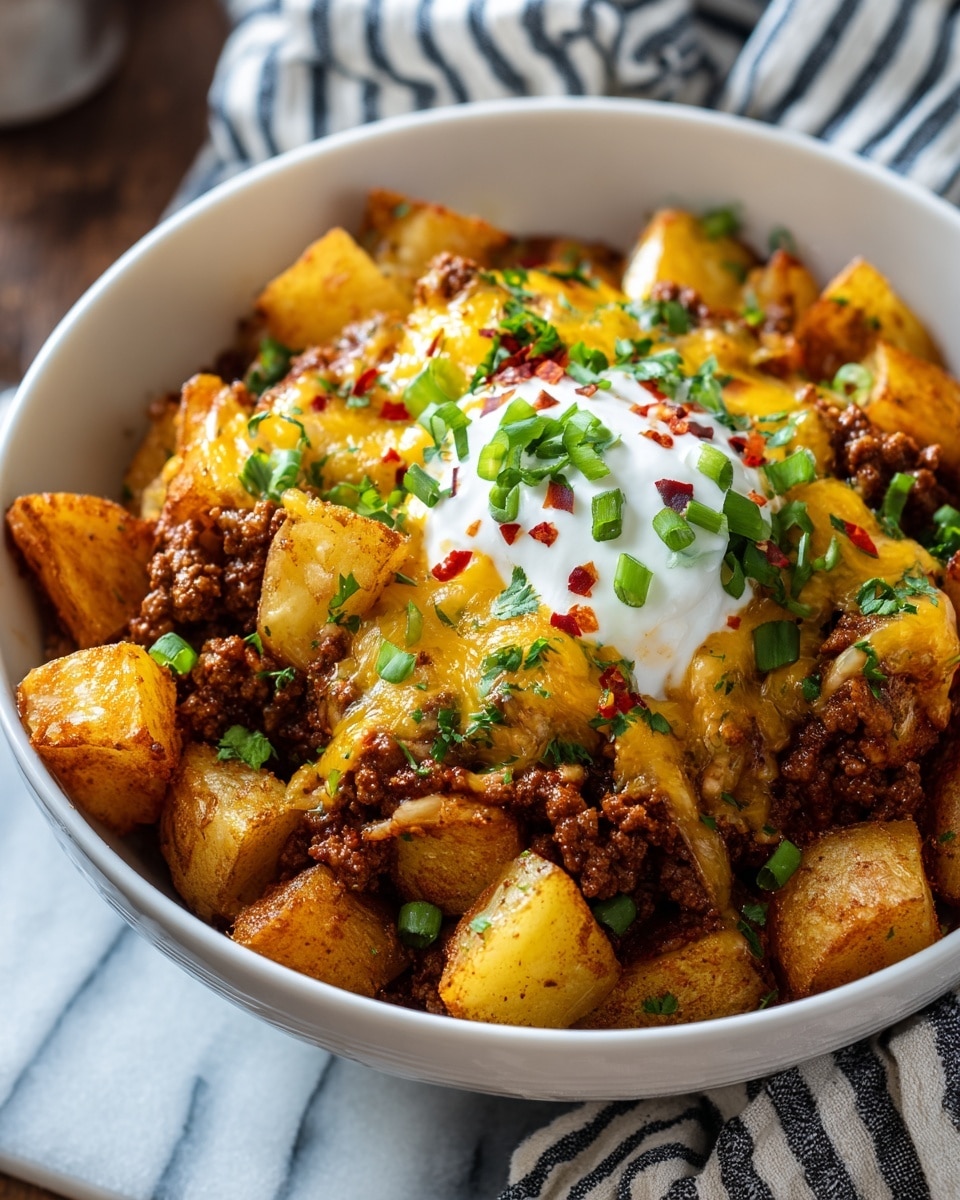 Cheesy Taco Potatoes Recipe