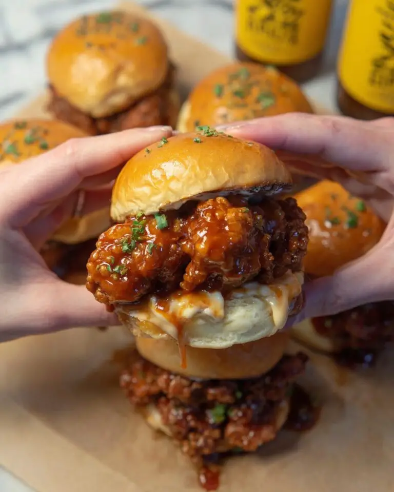 Honey Chipotle Garlic Chicken Sliders Recipe