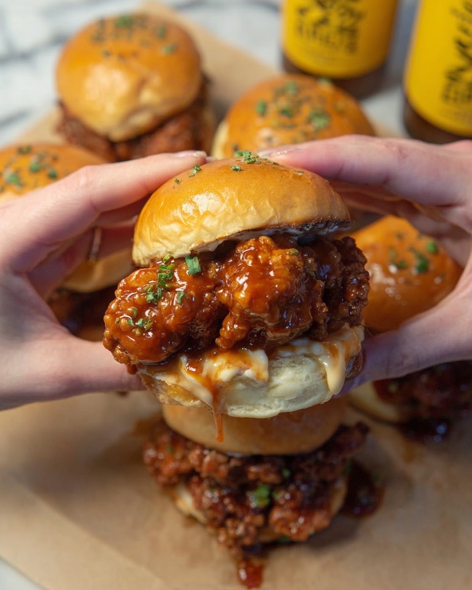 Honey Chipotle Garlic Chicken Sliders Recipe