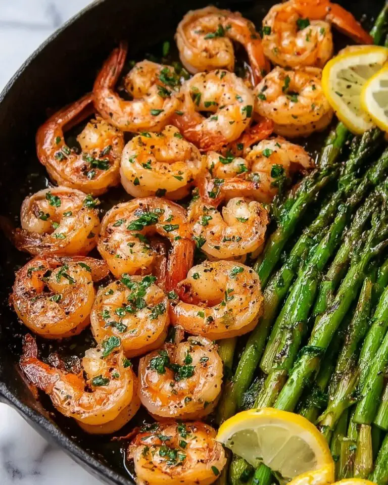 Lemon Garlic Shrimp and Asparagus (20-Minute Recipe) Recipe