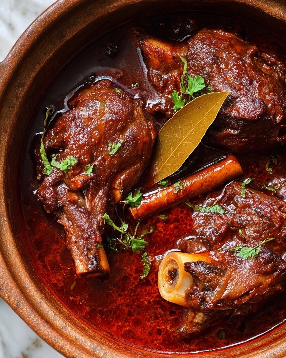 Greek-Style Braised Lamb Shanks with Mashed Potatoes Recipe